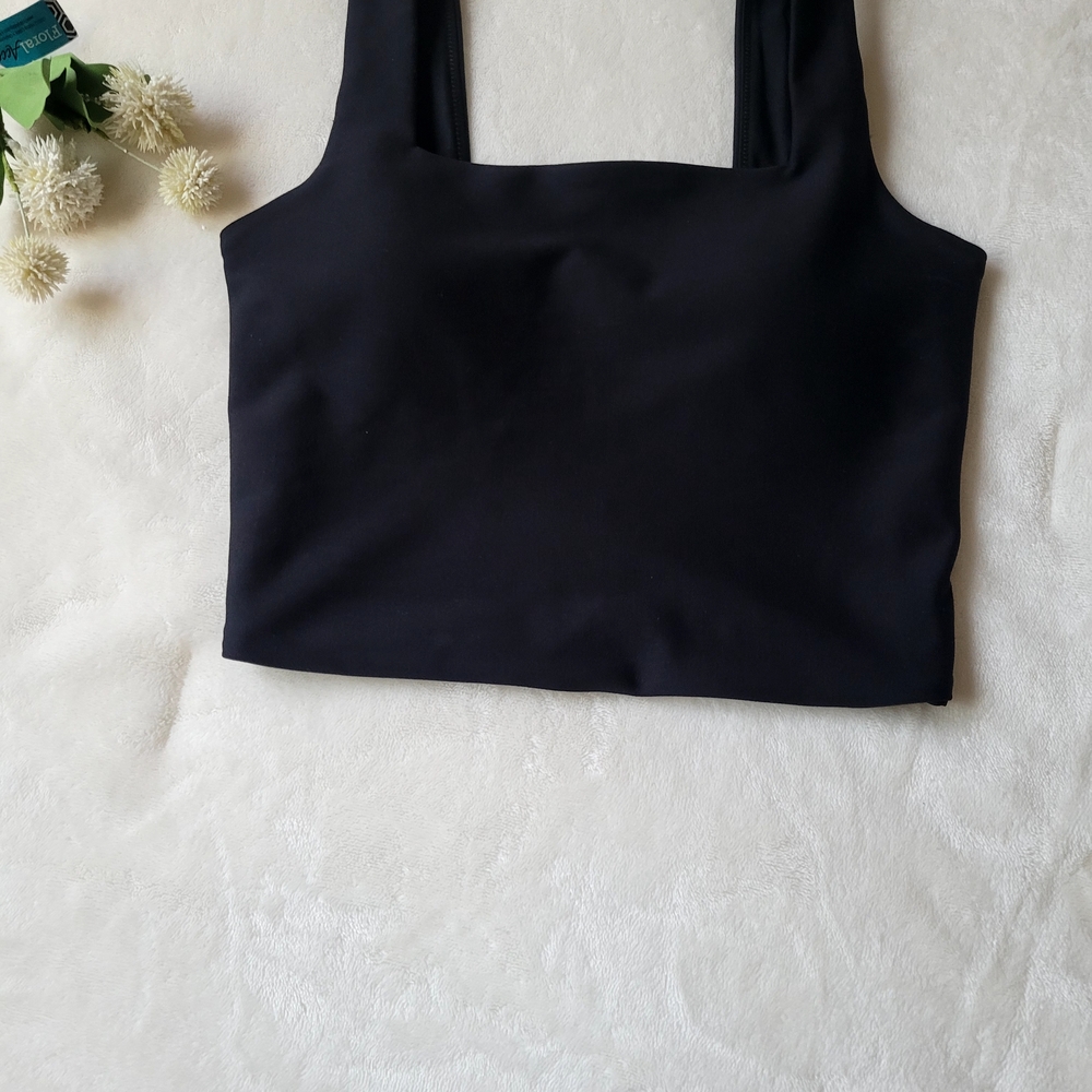 Abercrombie & Fitch Midnight Black Sports Bra